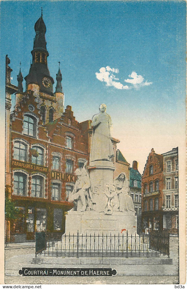 BELGIQUE - COURTRAI - MONUMENT DE HAERNE - Kortrijk