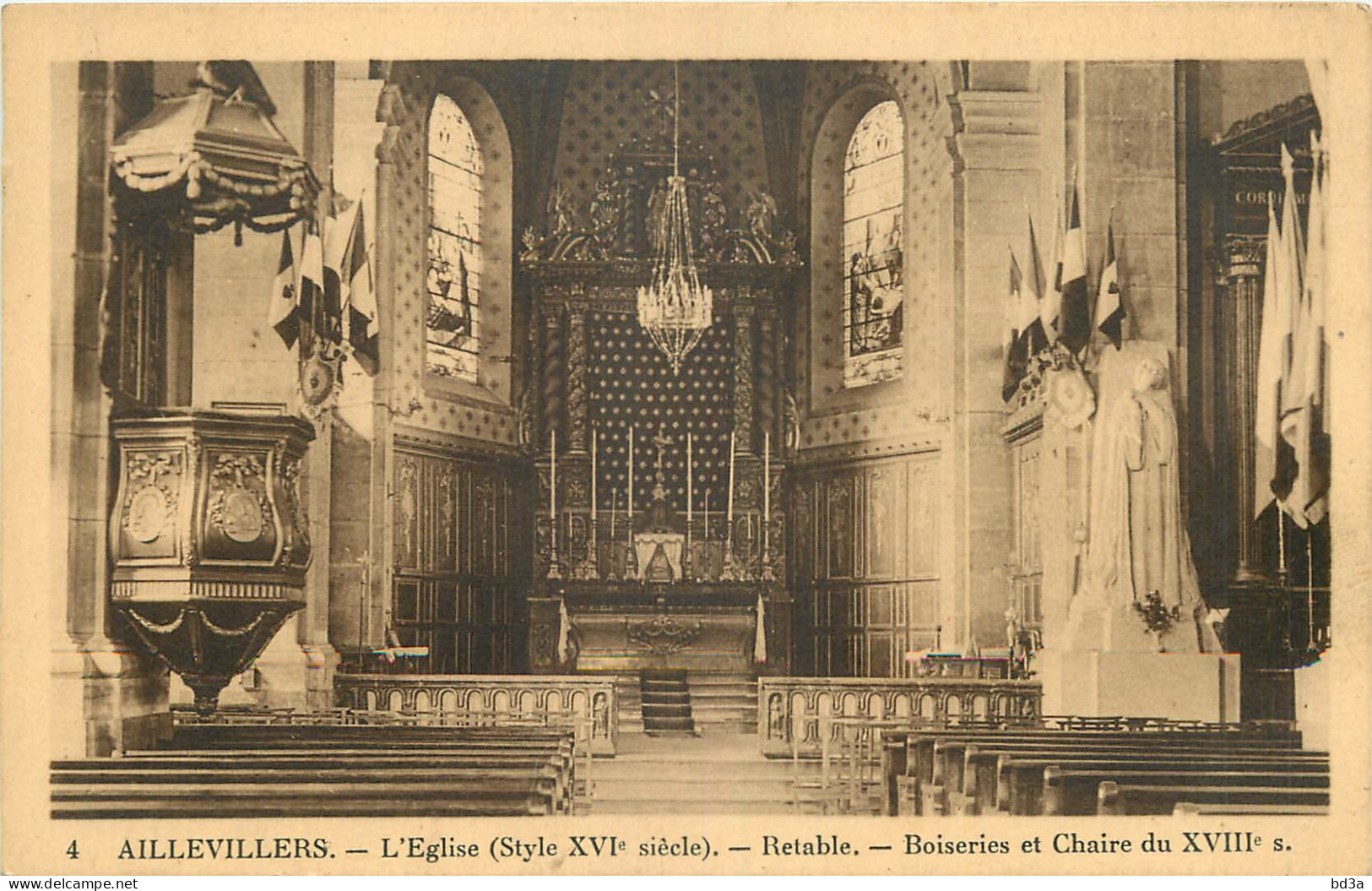 70 -  AILLEVILLERS - L'EGLISE - RETABLE  - Altri & Non Classificati