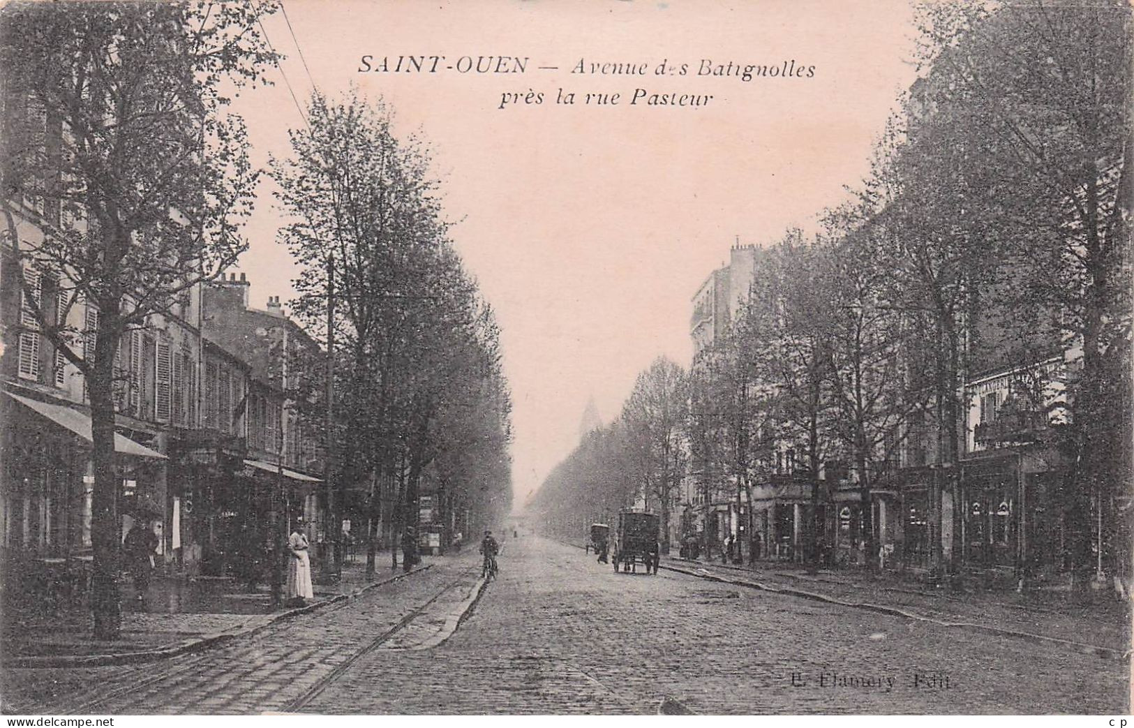 Saint Ouen - Avenue Des Batignolles , Pres Rue Pasteur -   CPA °J - Saint Ouen