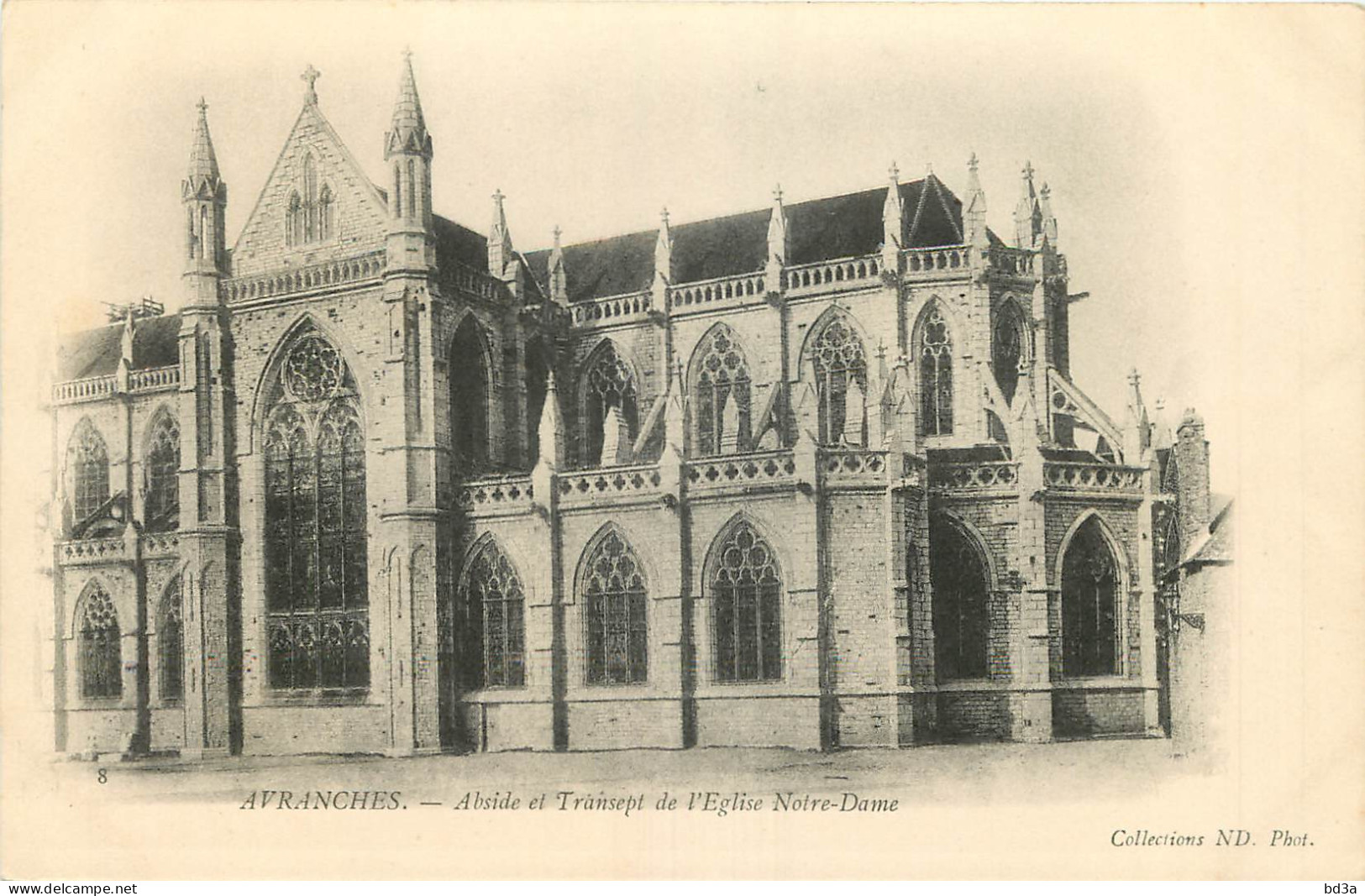 50  - AVRANCHES - ABSIDE ET TRANSEPT DE L'EGLISE NOTRE DAME - Avranches