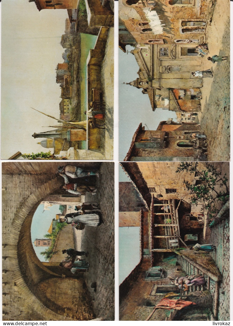 Lot de 34 cartes postales neuves de Rome (Roma) Roma Sparita de E. Roesler Franz
