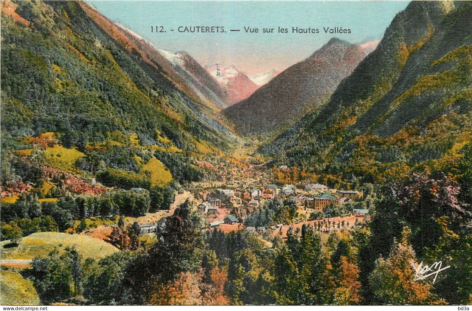 65 - CAUTERETS - VUE SUR LES HAUTES VALLEES - Cauterets