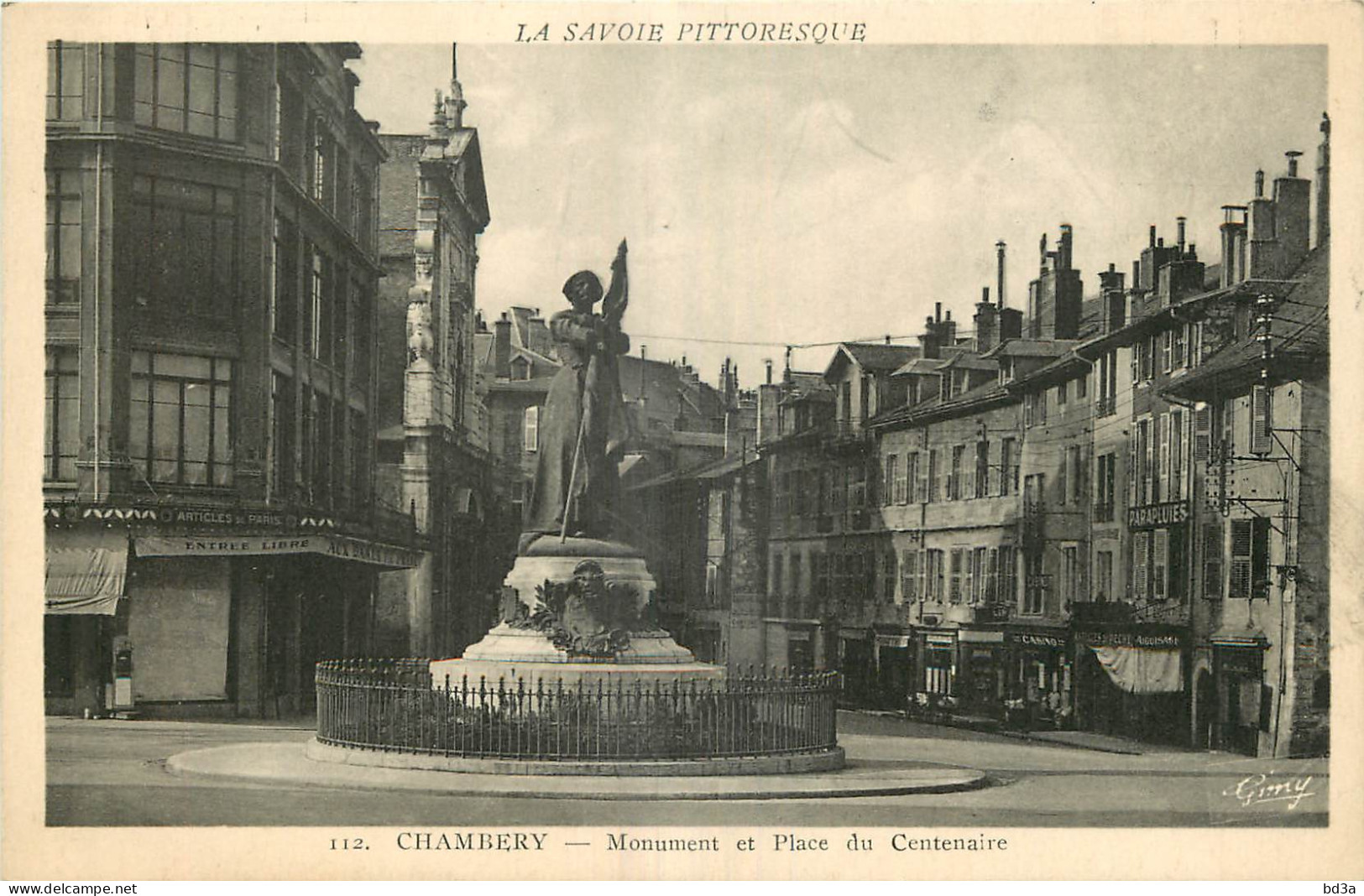 73 - CHAMBERY - MONUMENT ET PLACE DU CENTENAIRE - Chambery