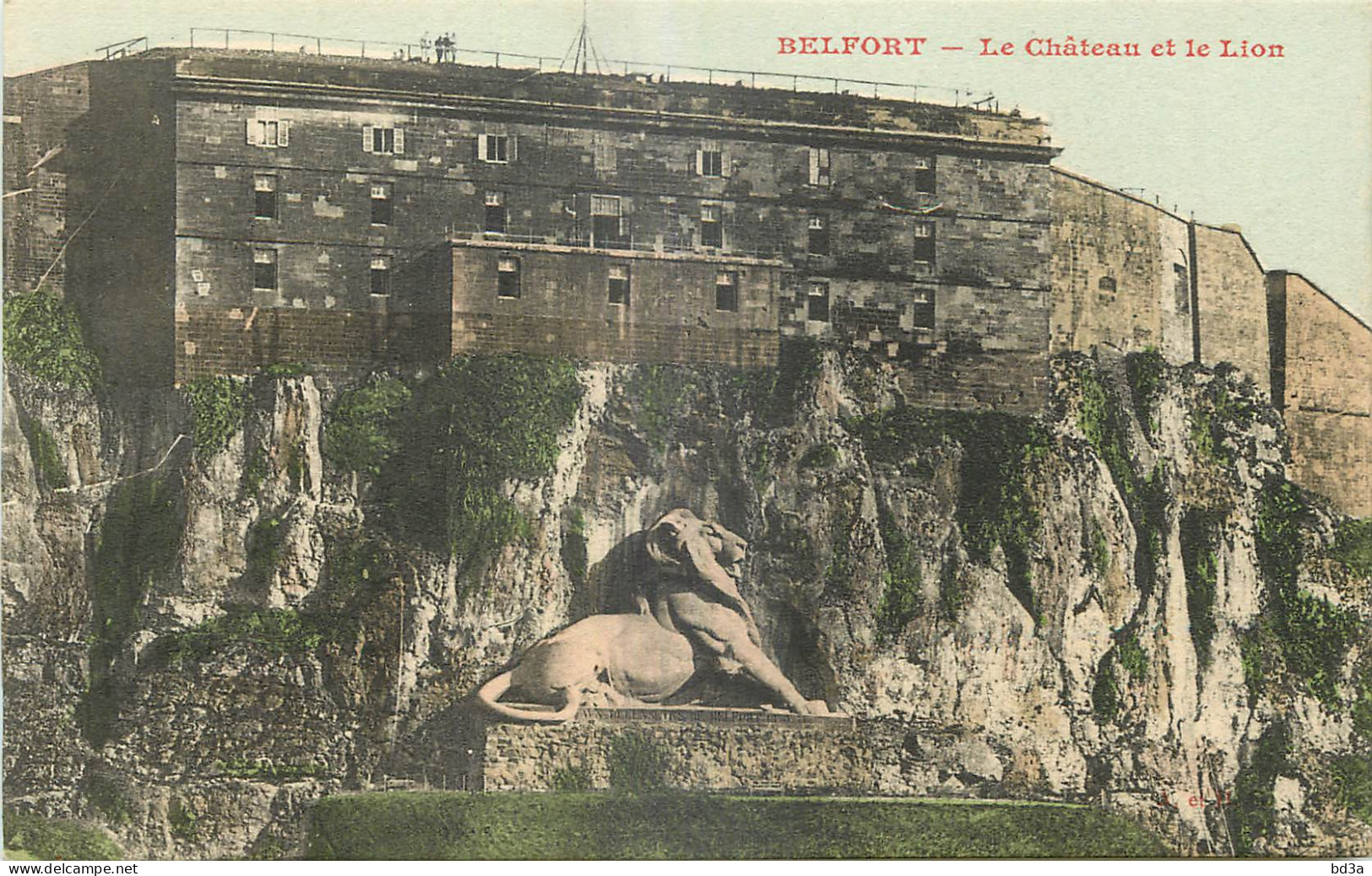 90 -  BELFORT - LE CHATEAU ET LE LION - Belfort – Le Lion