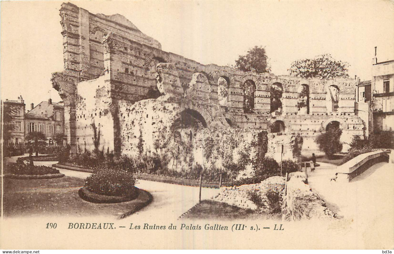 33 - BORDEAUX -  LES RUINES DU PALAIS GALLIEN - L.L. - Bordeaux
