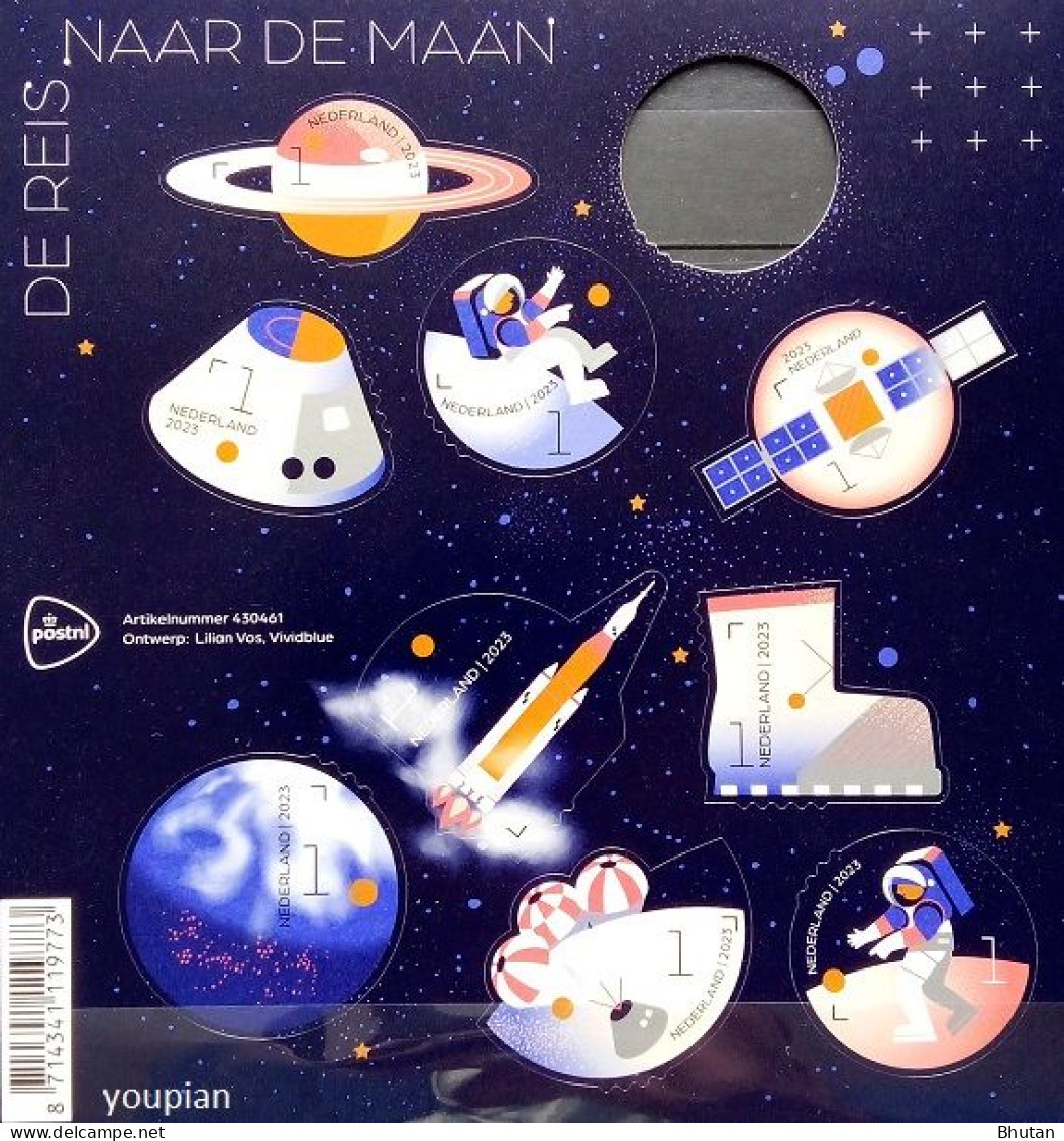 Netherlands 2023, Journey To The Moon, MNH Unusual S/S - Nuevos