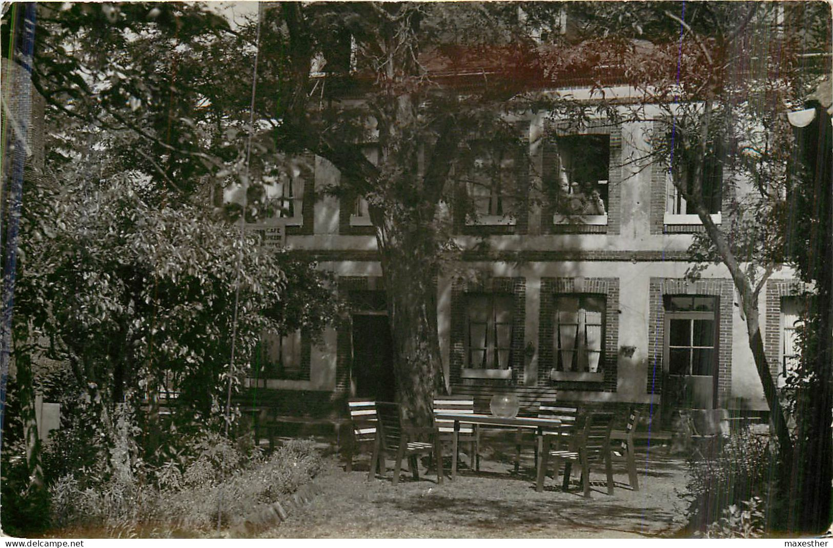 LA VIEILLE LYRE Café Restaurant Bruni à Trisay - CARTE PHOTO - Andere & Zonder Classificatie