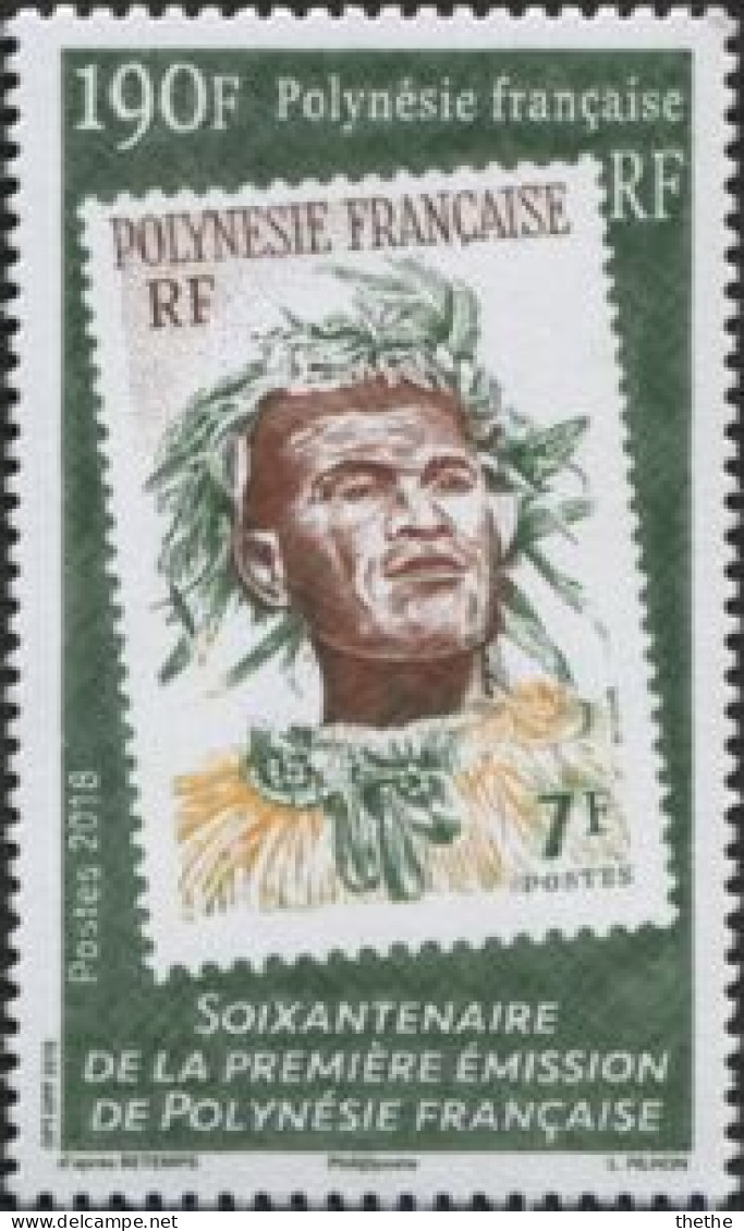 POLYNESIE - 60e Anniversaire Des Premiers Timbres-poste De Polynésie Française - Unused Stamps