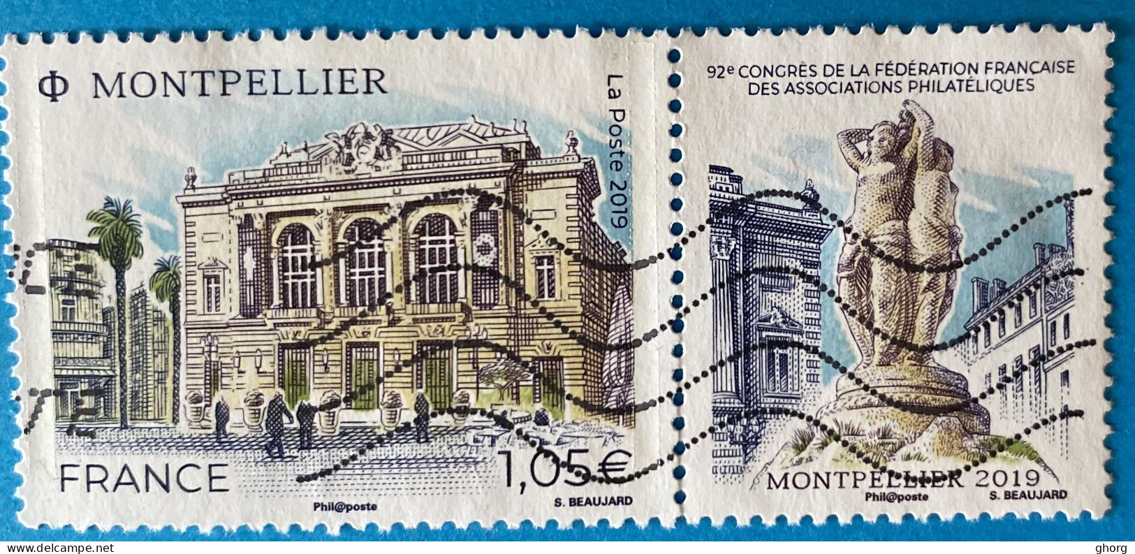 France 2019 : 92e Congrès De La Fédération Française Des Associations Philatéliques à Montpellier N° 5332 Oblitéré - Used Stamps