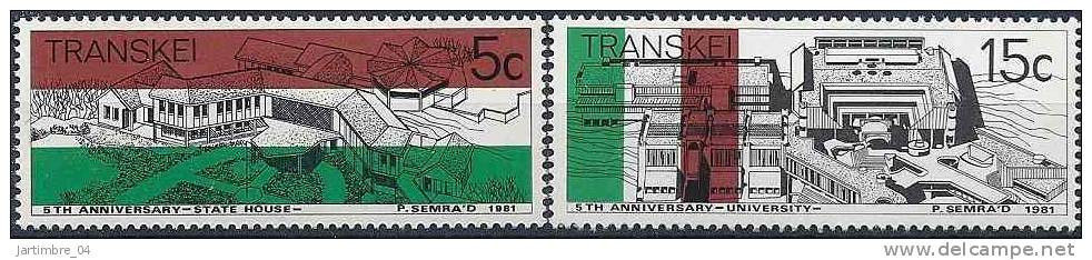 1981 TRANSKEI Afrique Sud 96-97** Indépendance, Architecture - Transkei