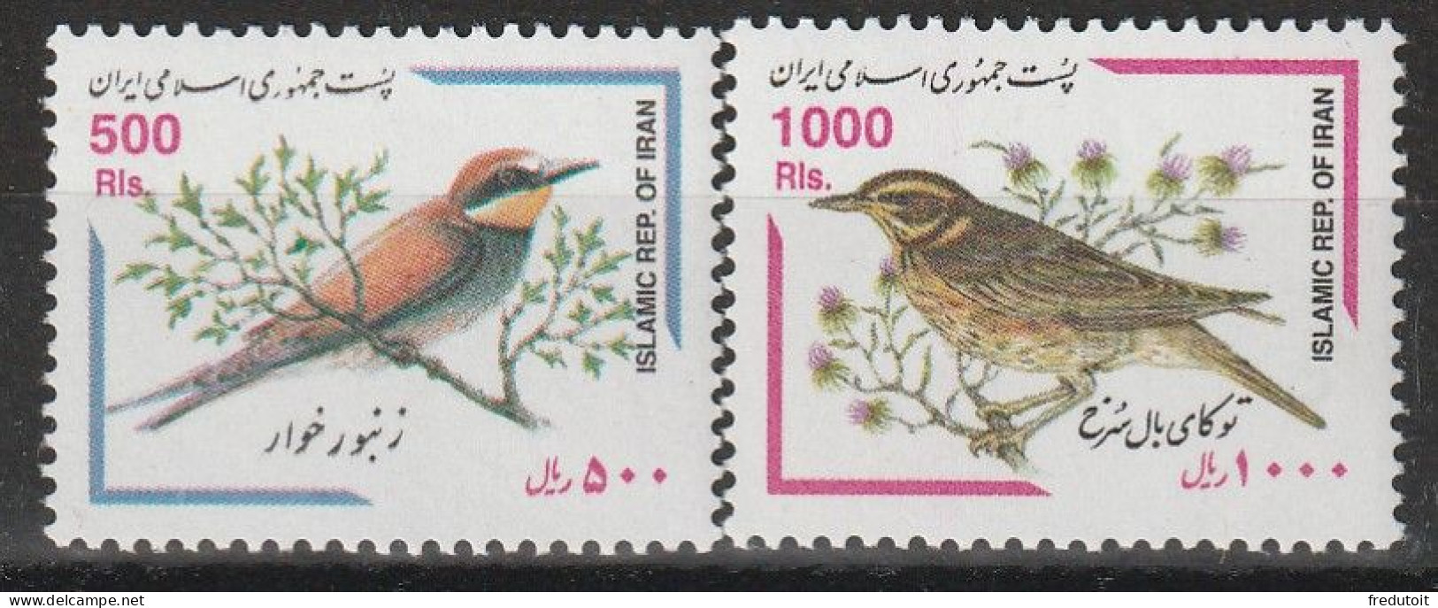 IRAN - N°2583+2585 ** (2000) Oiseaux - Iran