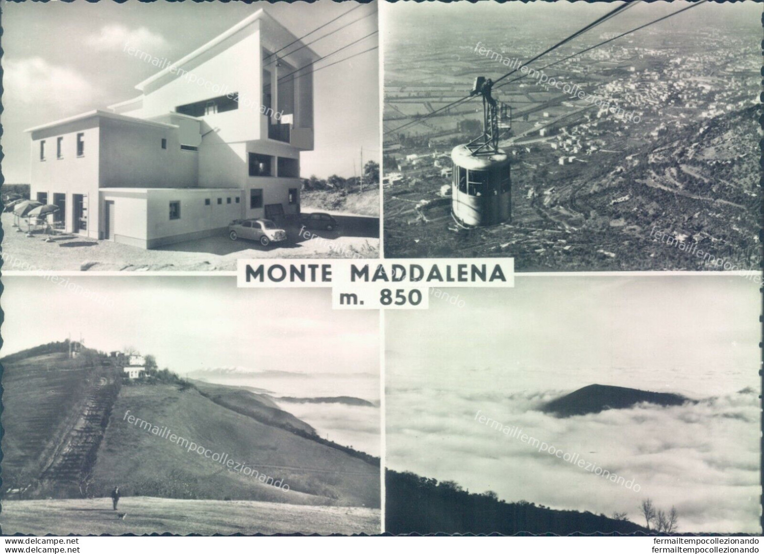G528  Cartolina  Provincia Di Brescia Funivia Monte Maddalena - Brescia