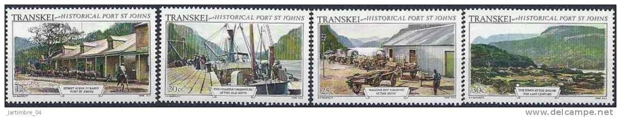 1986 TRANSKEI Afrique Sud 180-83** Port, Bateau - Transkei