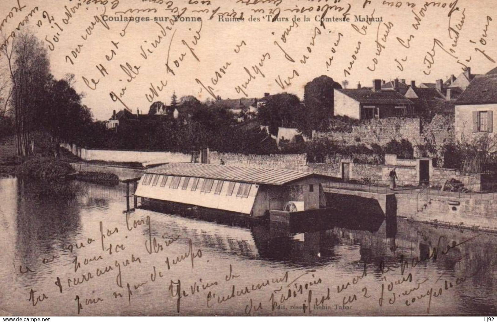 CPA 89 - COULANGES SUR YONNE (Yonne) - Ruines Des Tours De La Comtesse Mahaut - Coulanges Sur Yonne