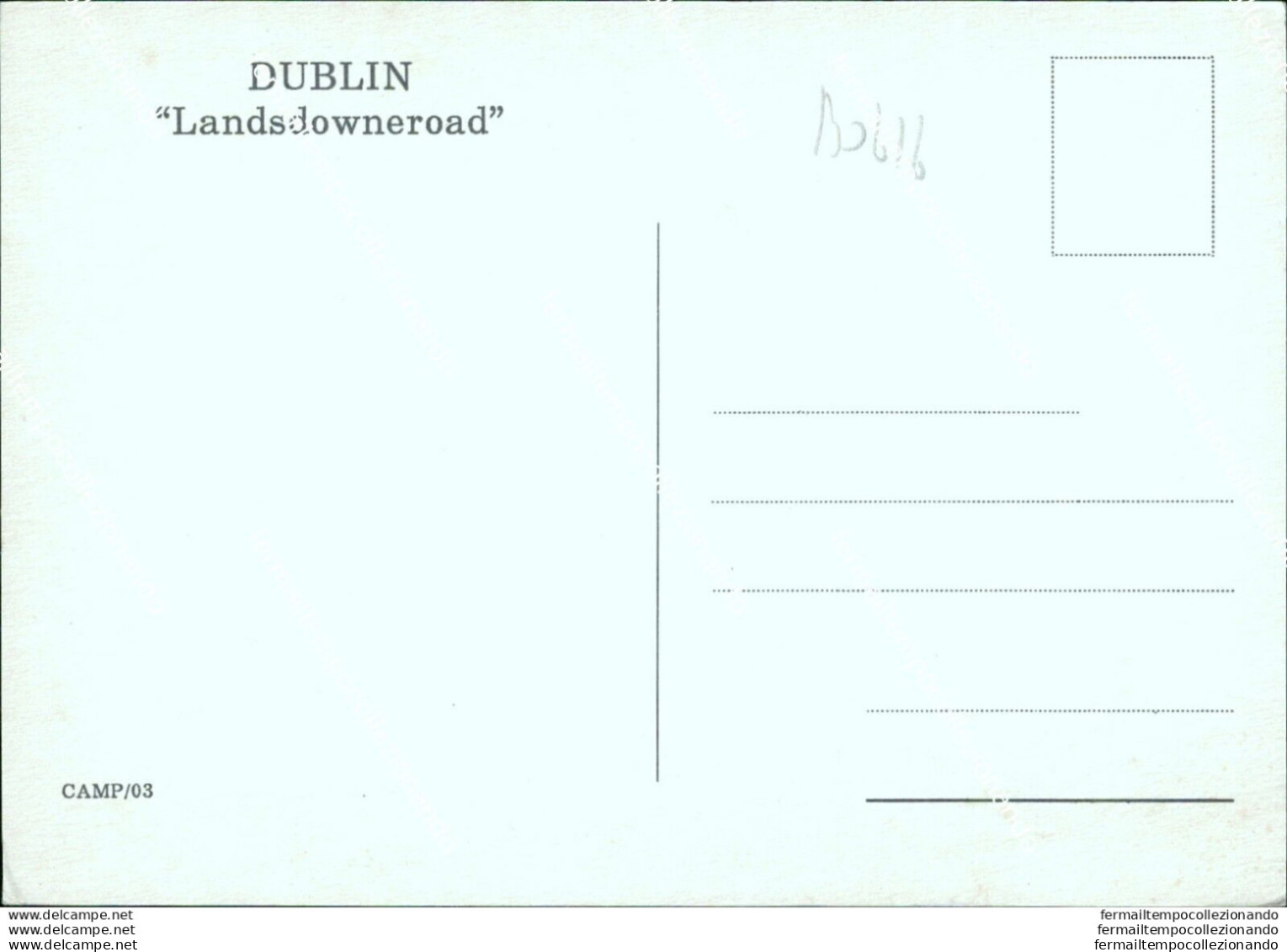 Bo616 Cartolina Dublin Landsodoweneroad Stadio Stadium Spain - Football