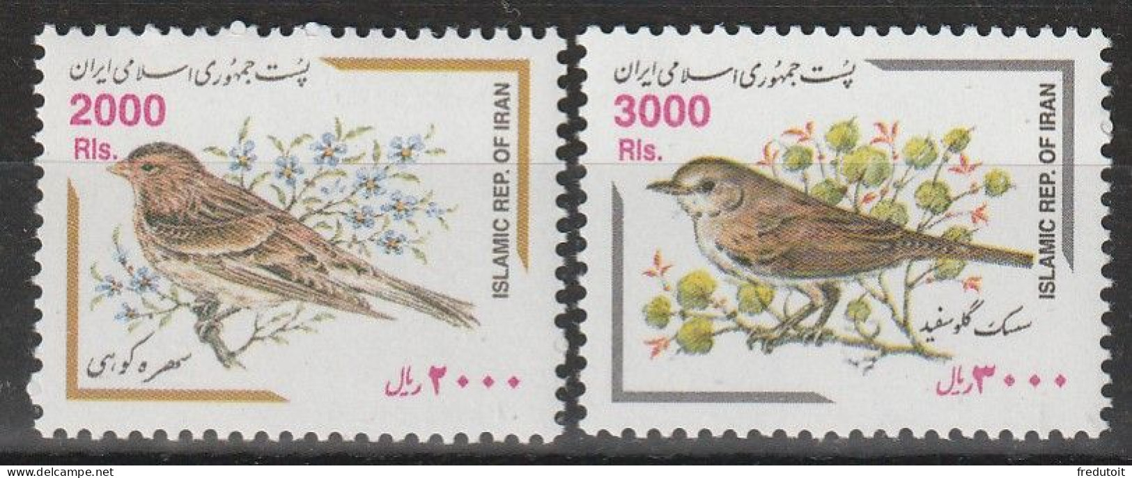 IRAN - N°2587/8 ** (2001) Oiseaux - Iran