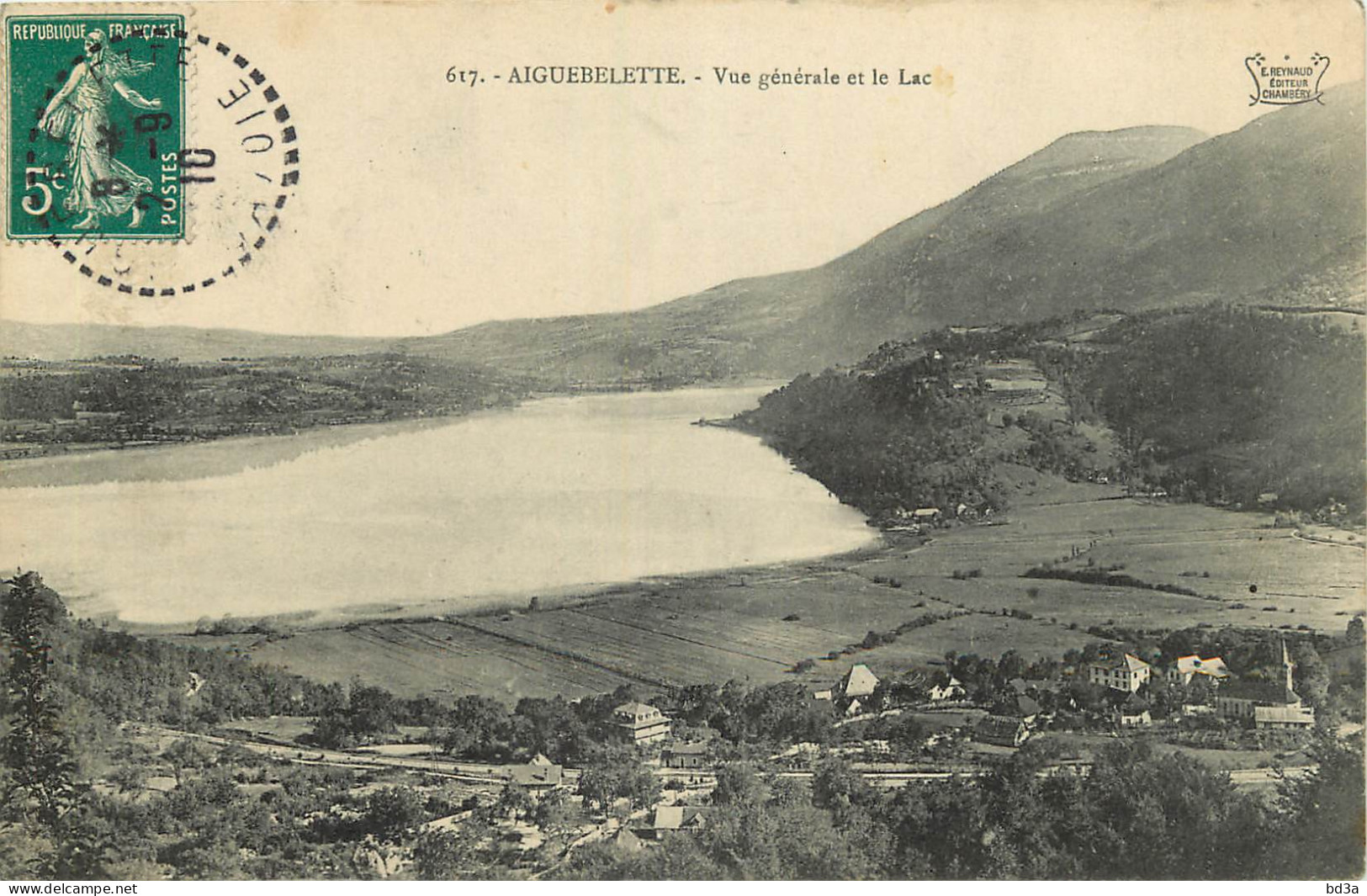 73 - AIGUEBELETTE - VUE GENERALE ET LE LAC - Aiguebelle