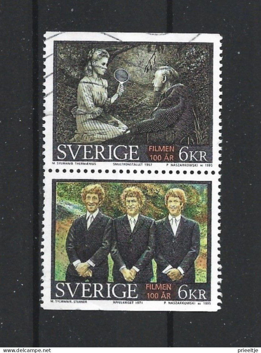 Sweden 1995 Cinema Centenary Pair Y.T. 1884+1887 (0) - Gebruikt