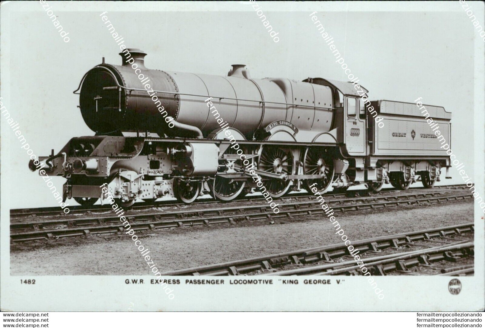 Ac702 Cartolina Express Passenger Locomotive King George - Other & Unclassified