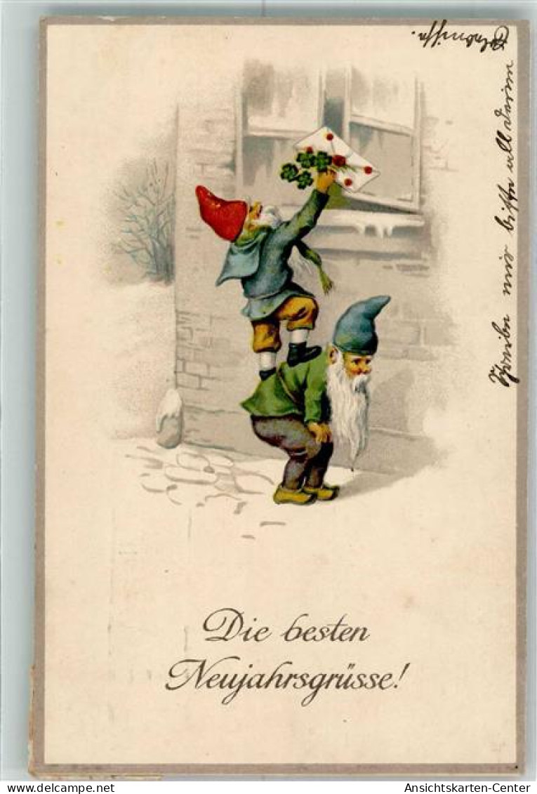 39649907 - Neujahr Brief Kleeblatt HWB Ser. 1543 - Fairy Tales, Popular Stories & Legends