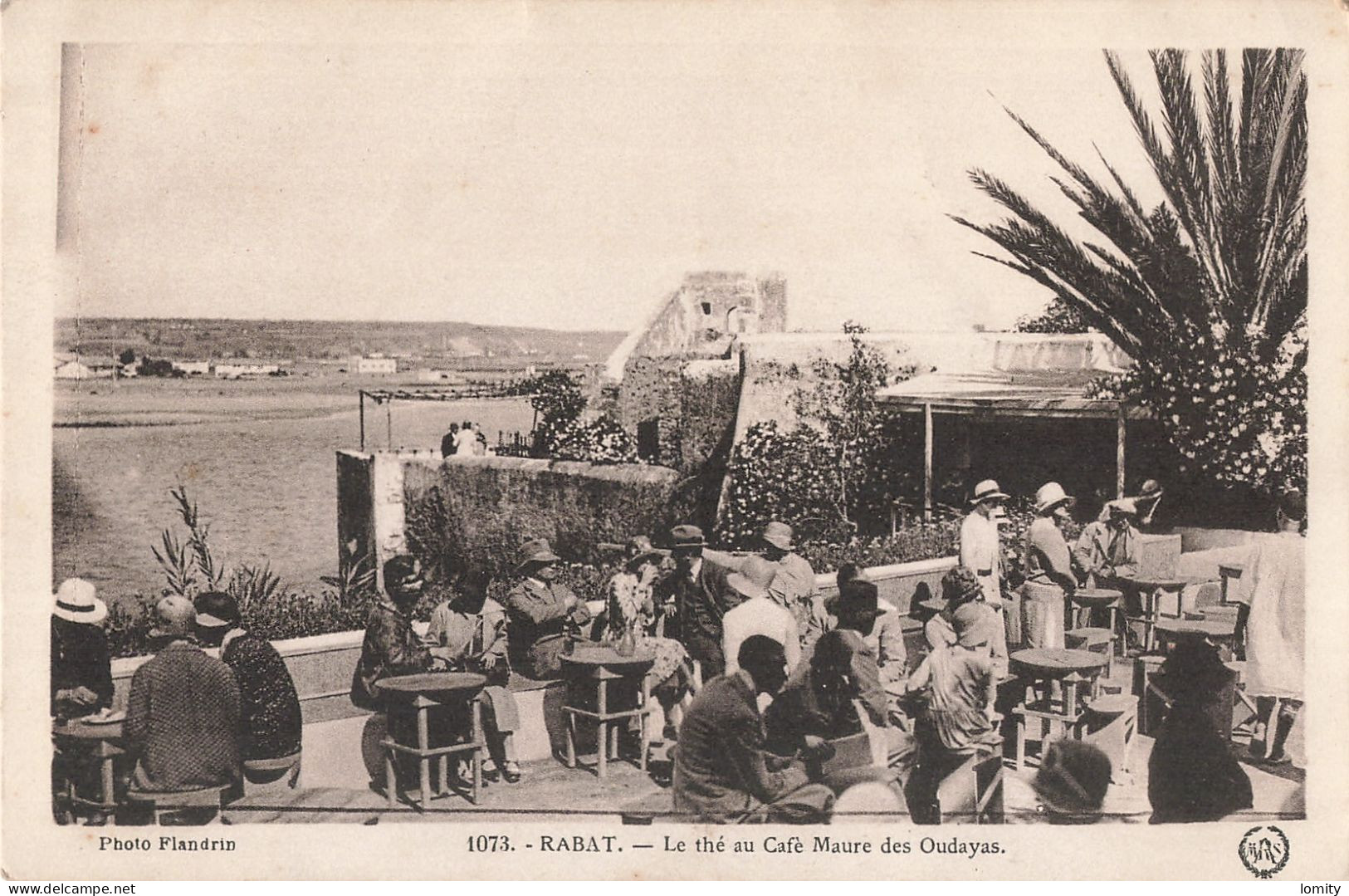 Maroc Rabat Le Thé Au Café Maure Des Oudayas Oudaias CPA - Rabat