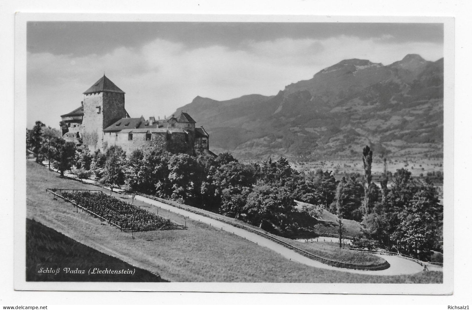 Ansicht Vom Schloss Vaduz Um1936 - Liechtenstein