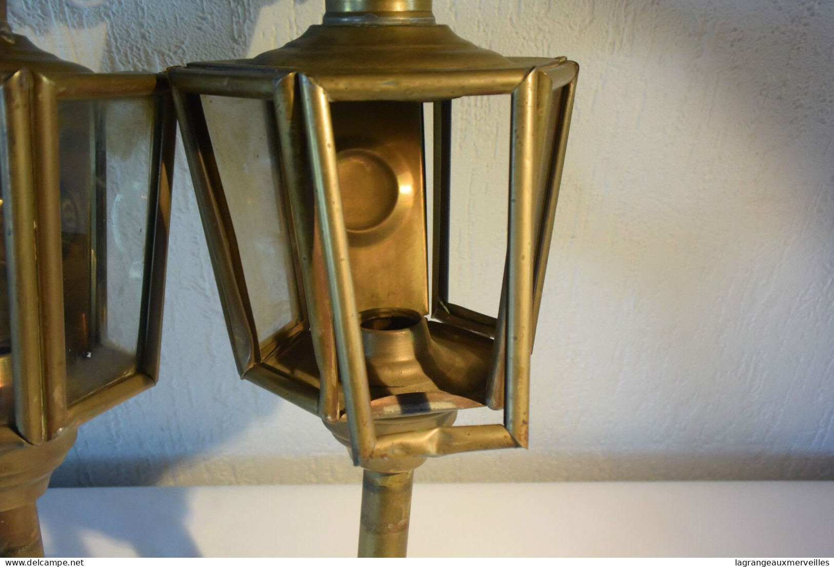 E1 Ancienne Lampe De Fiacre Porte Torchère Old Lamp Victorian Circa XIX - Hedendaagse Kunst