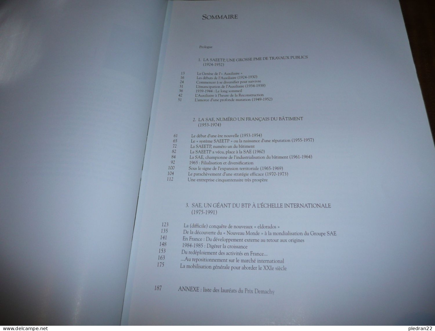 BATIMENT TRAVAUX PUBLICS CHANTIERS SAE UNE IRRESISTIBLE ASCENSION DE LA PME AU GROUPE INTERNATIONAL DE BTP 1991 - Andere & Zonder Classificatie