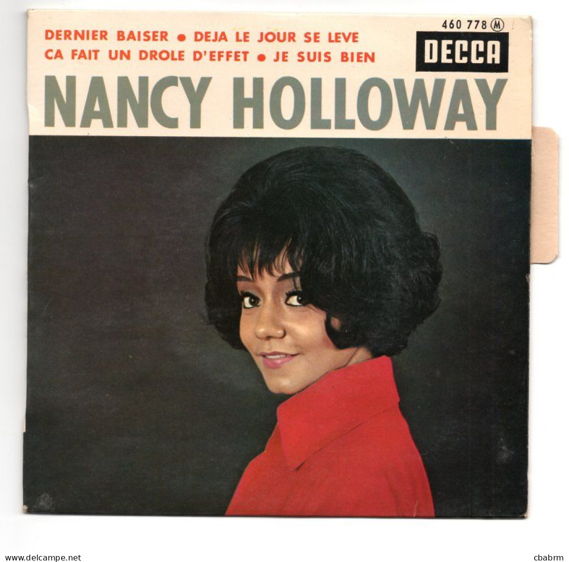 EP 45 TOURS NANCY HOLLOWAY DERNIER BAISERS 1963 FRANCE DECCA 460778 - Rock