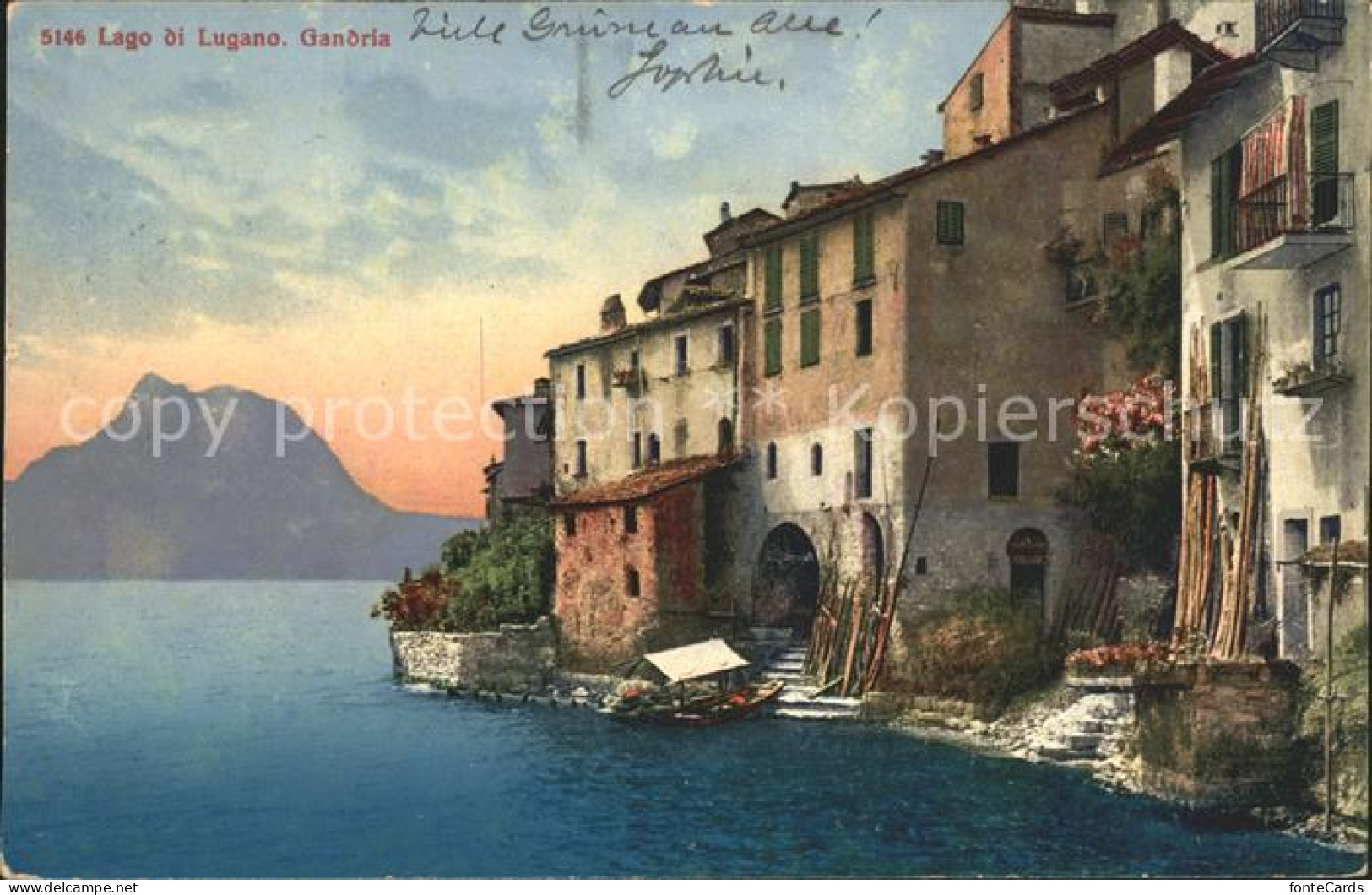 11669794 Gandria Lago Di Lugano Haeuser Am Lago Gandria - Autres & Non Classés
