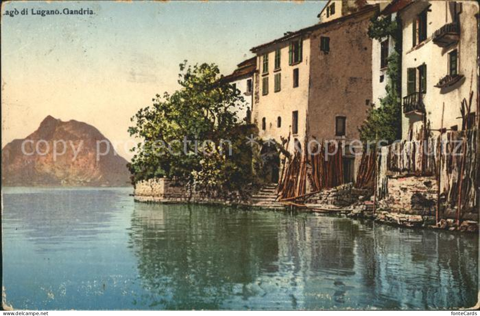 11669782 Gandria Lago Di Lugano Haeuser Am Wasser Gandria - Autres & Non Classés