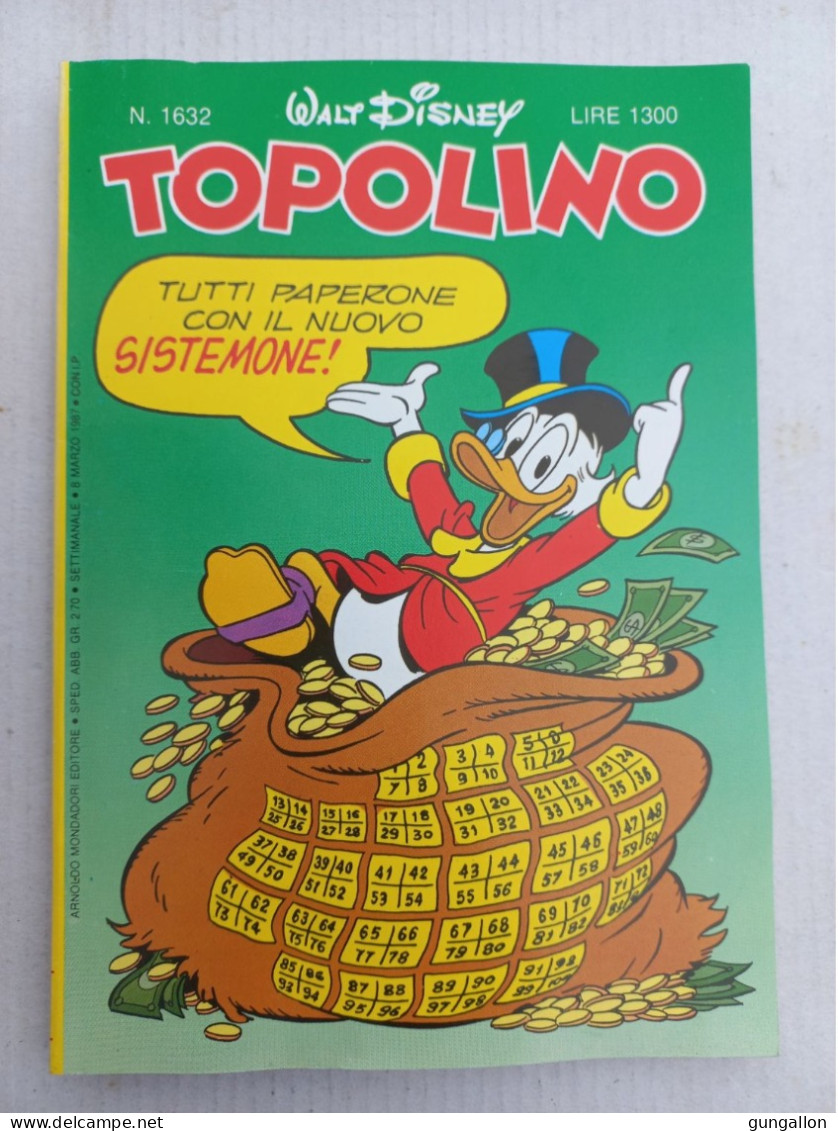 Topolino (Mondadori 1987) N. 1632 - Disney