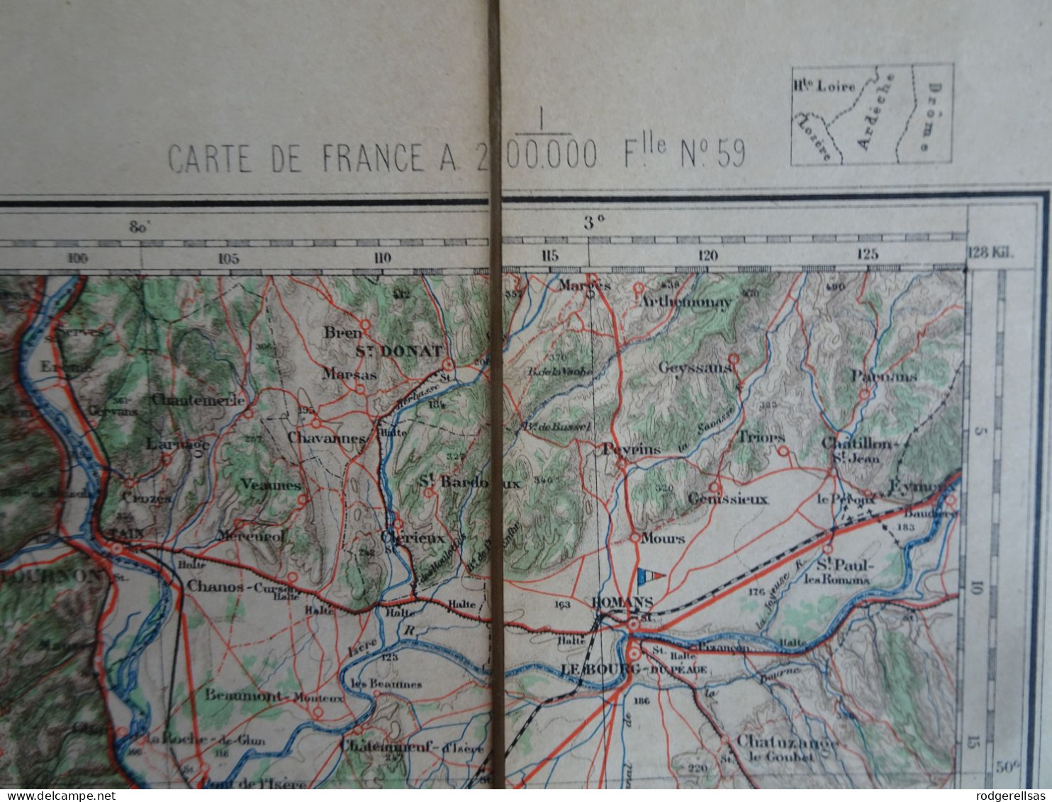 Carte Géographique Le Puy Début 1900 - Documentos