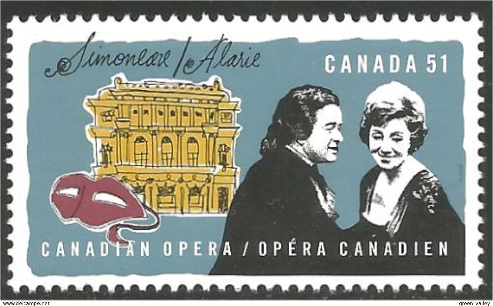 Canada Leopold Simonneau Pierrette Alarie Chanteurs Opera Singers MNH ** Neuf SC (c21-80a) - Neufs
