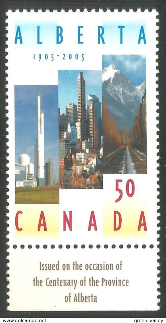 Canada Centenaire Alberta Centennial Label In English MNH ** Neuf SC (c21-16blble) - Neufs