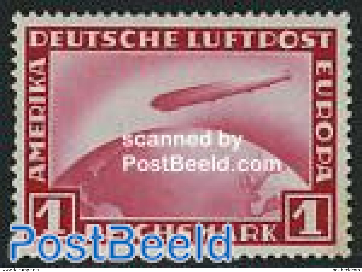 Germany, Empire 1931 Graf Zeppelin 1v, Mint NH, Transport - Zeppelins - Unused Stamps