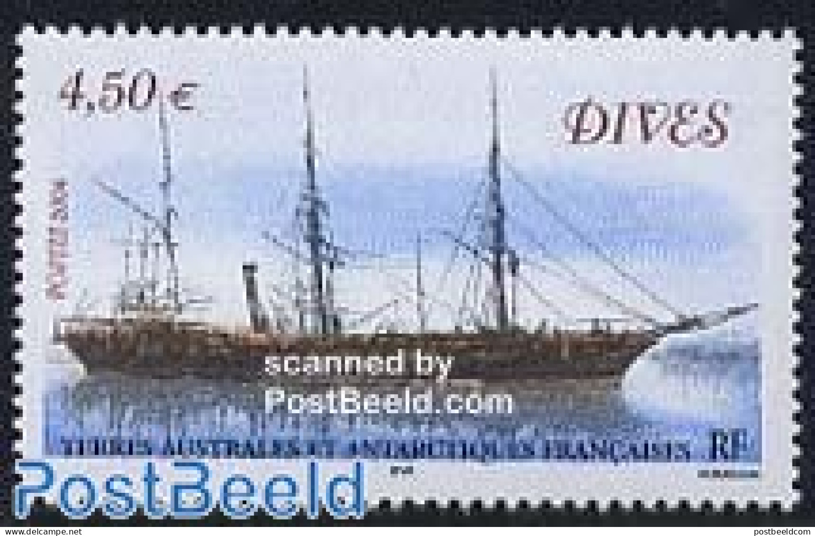French Antarctic Territory 2004 Ship, Dives 1v, Mint NH, Transport - Ships And Boats - Nuovi
