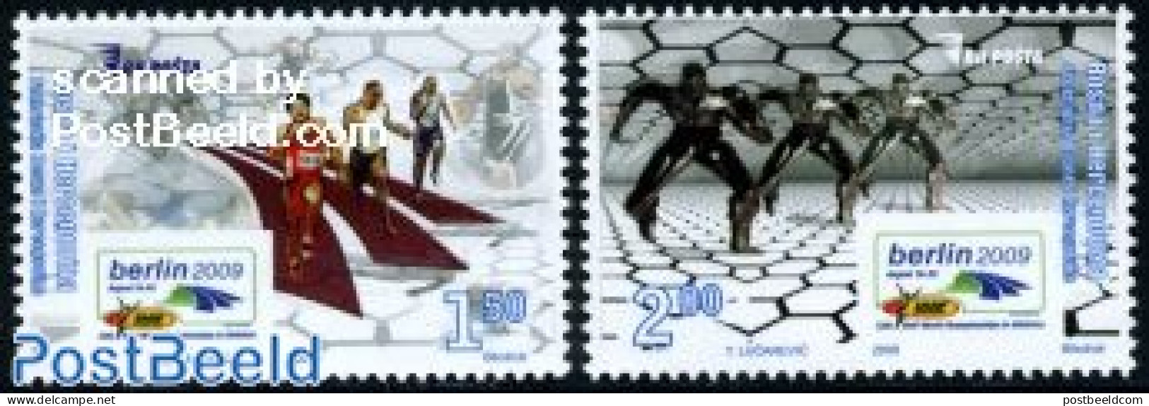 Bosnia Herzegovina 2009 World Cup Athletics Berlin 2v, Mint NH, Sport - Athletics - Sport (other And Mixed) - Leichtathletik