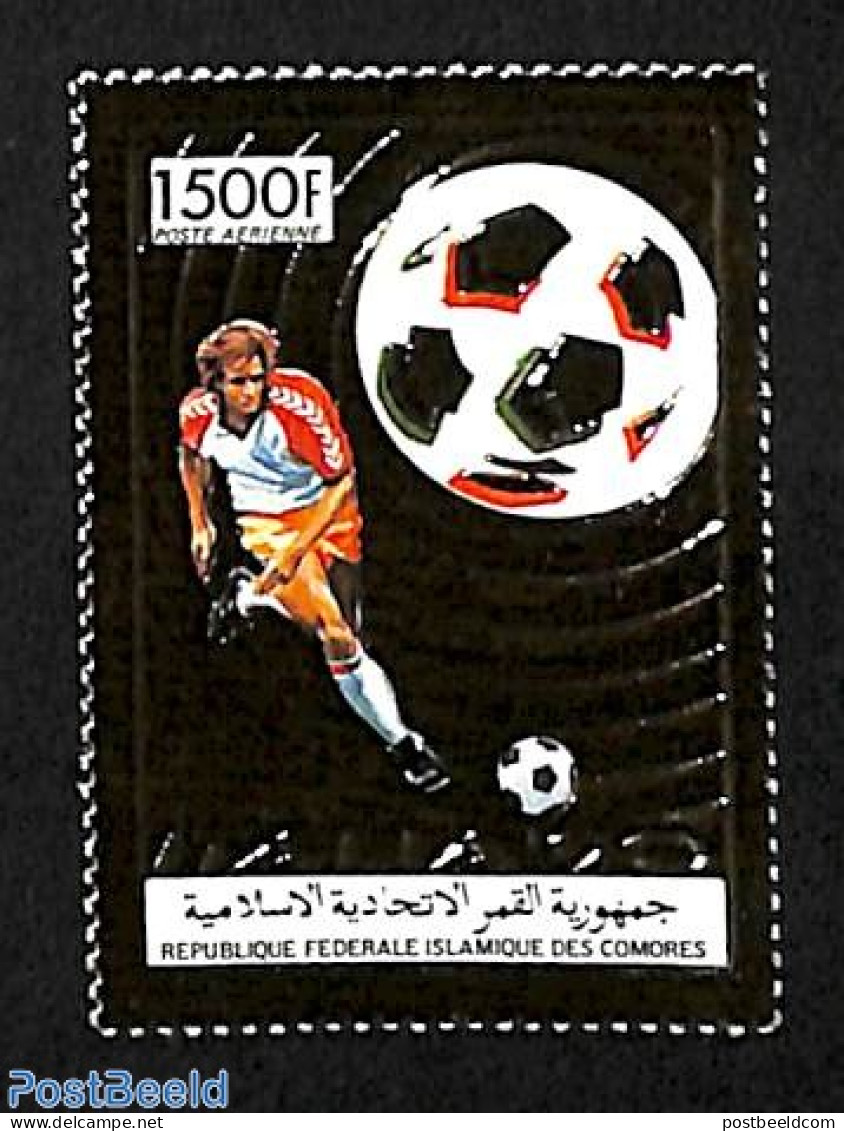 Comoros 1989 World Cup Football 1v Gold, Mint NH, Sport - Football - Comores (1975-...)