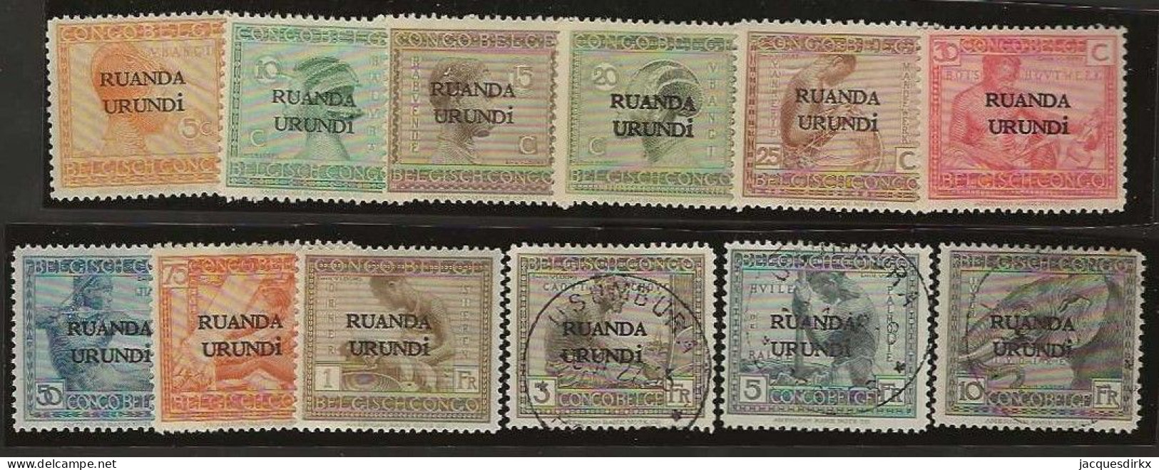 Ruanda-Urundi  .   OBP    .    50/61 .     O En *      .   Gestempeld En Ongebruikt - Unused Stamps