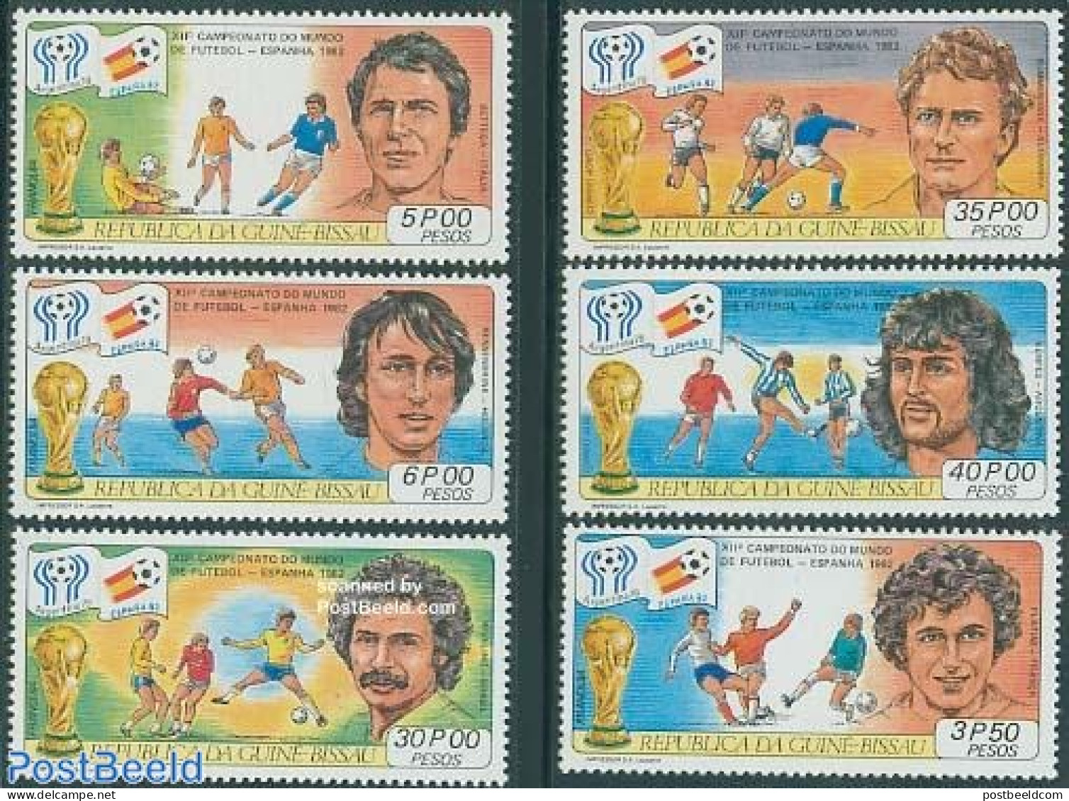 Guinea Bissau 1981 World Cup Football 6v, Mint NH, History - Sport - Netherlands & Dutch - Football - Geographie