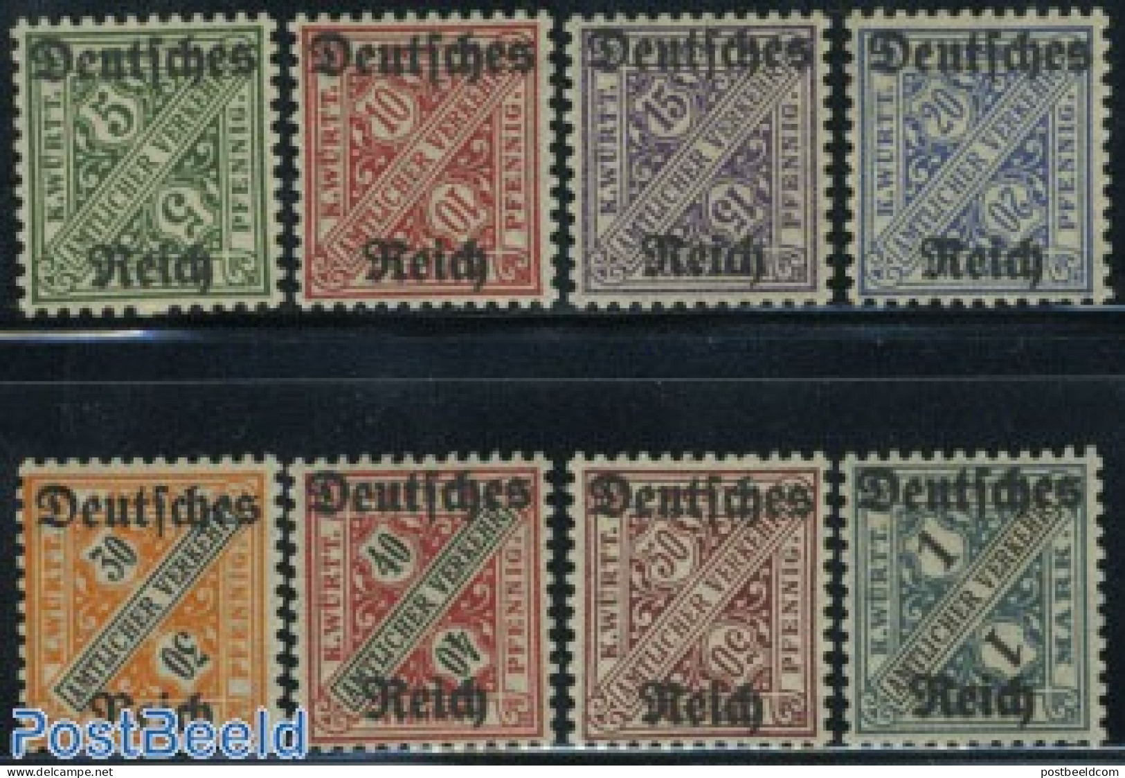 Germany, Empire 1920 On Service 8v, Mint NH - Sonstige & Ohne Zuordnung