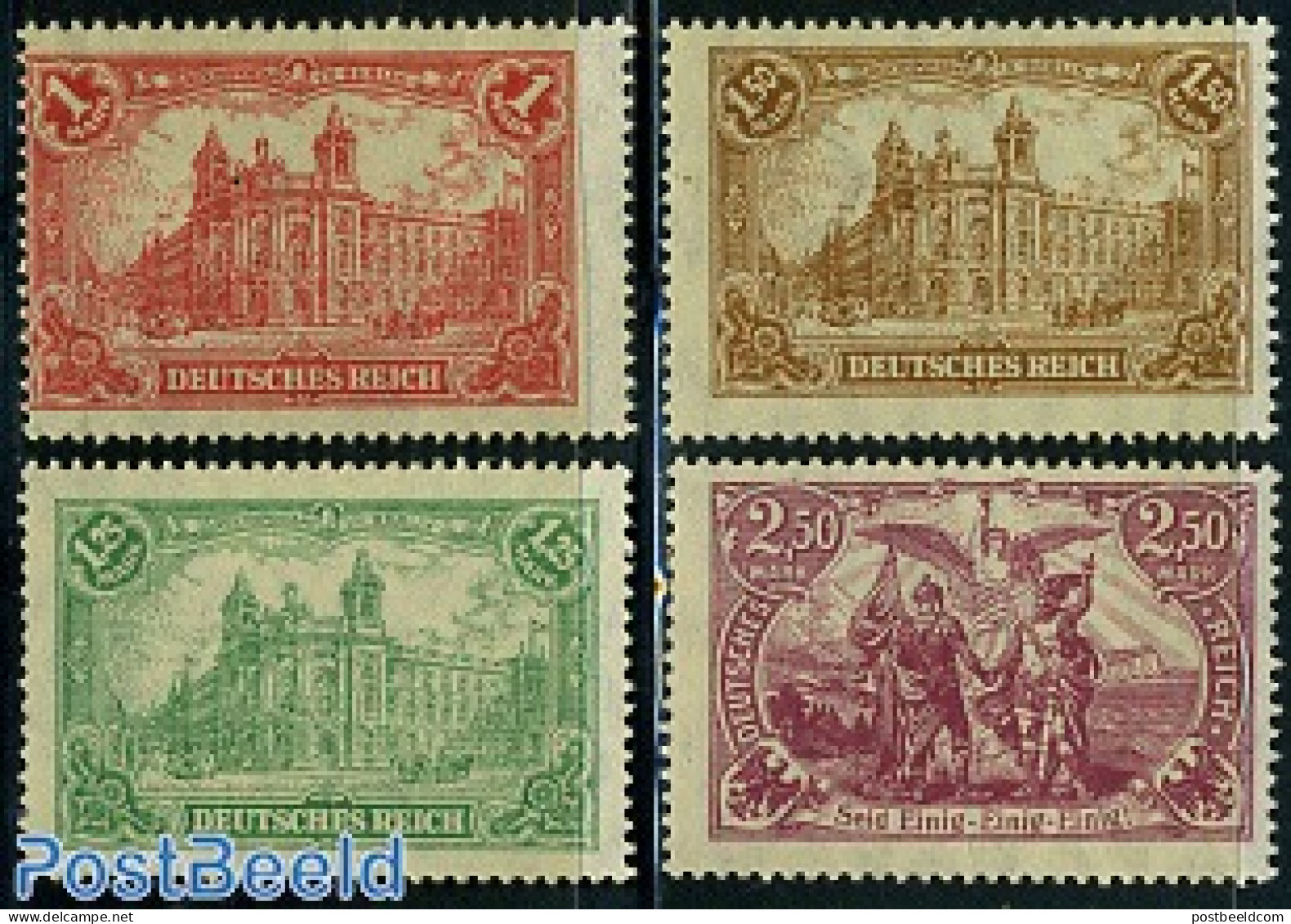 Germany, Empire 1920 Definitives 4v, Mint NH - Unused Stamps