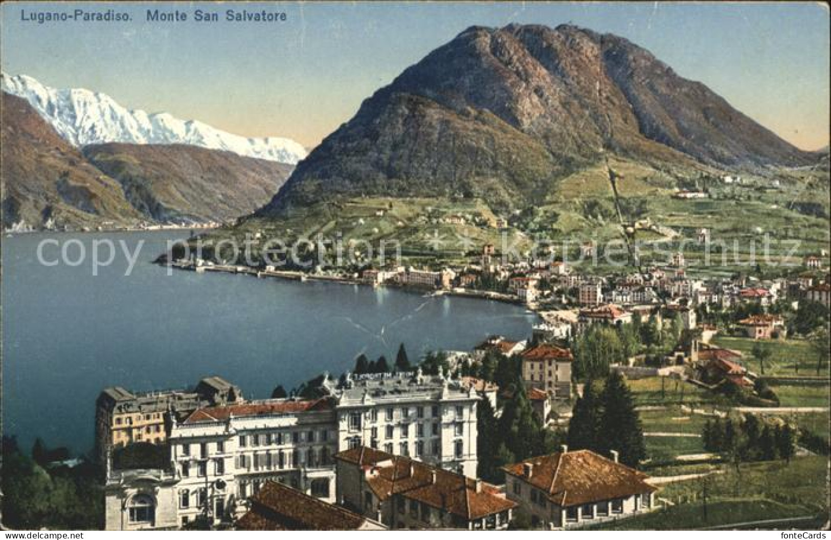11669494 Paradiso TI Mit Lago Und Monte San Salvatore Paradiso - Autres & Non Classés