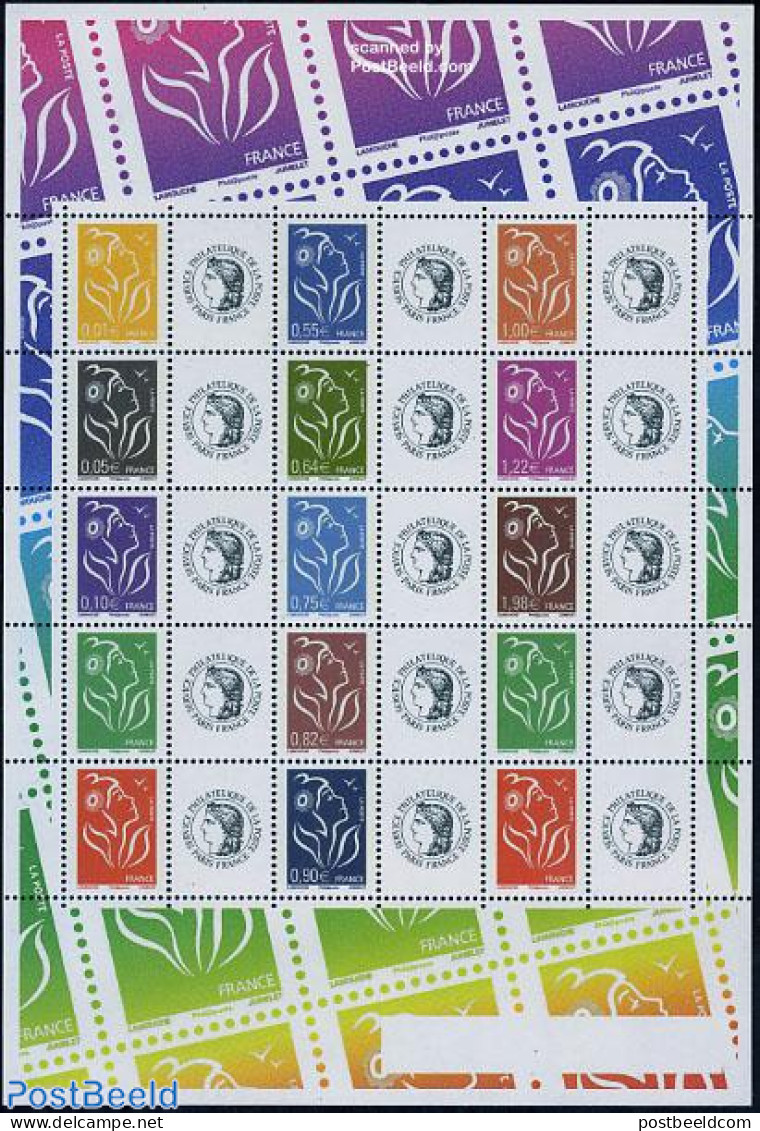 France 2006 Marianne 15v M/s (glossy Stamps), Mint NH - Ongebruikt
