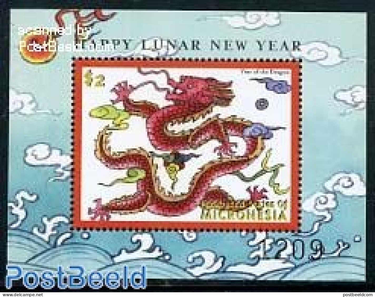 Micronesia 2000 Year Of The Dragon S/s, Mint NH, Various - New Year - New Year