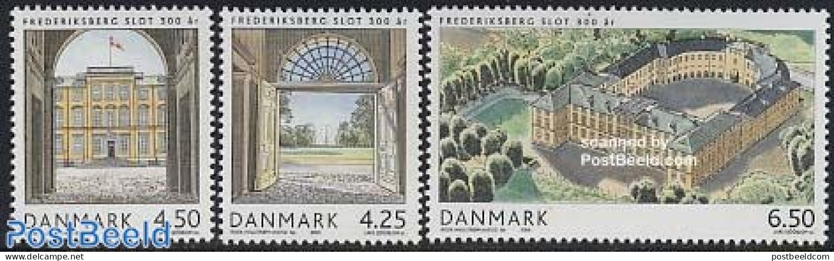 Denmark 2004 Frederiksberg 3v, Mint NH, Art - Castles & Fortifications - Unused Stamps