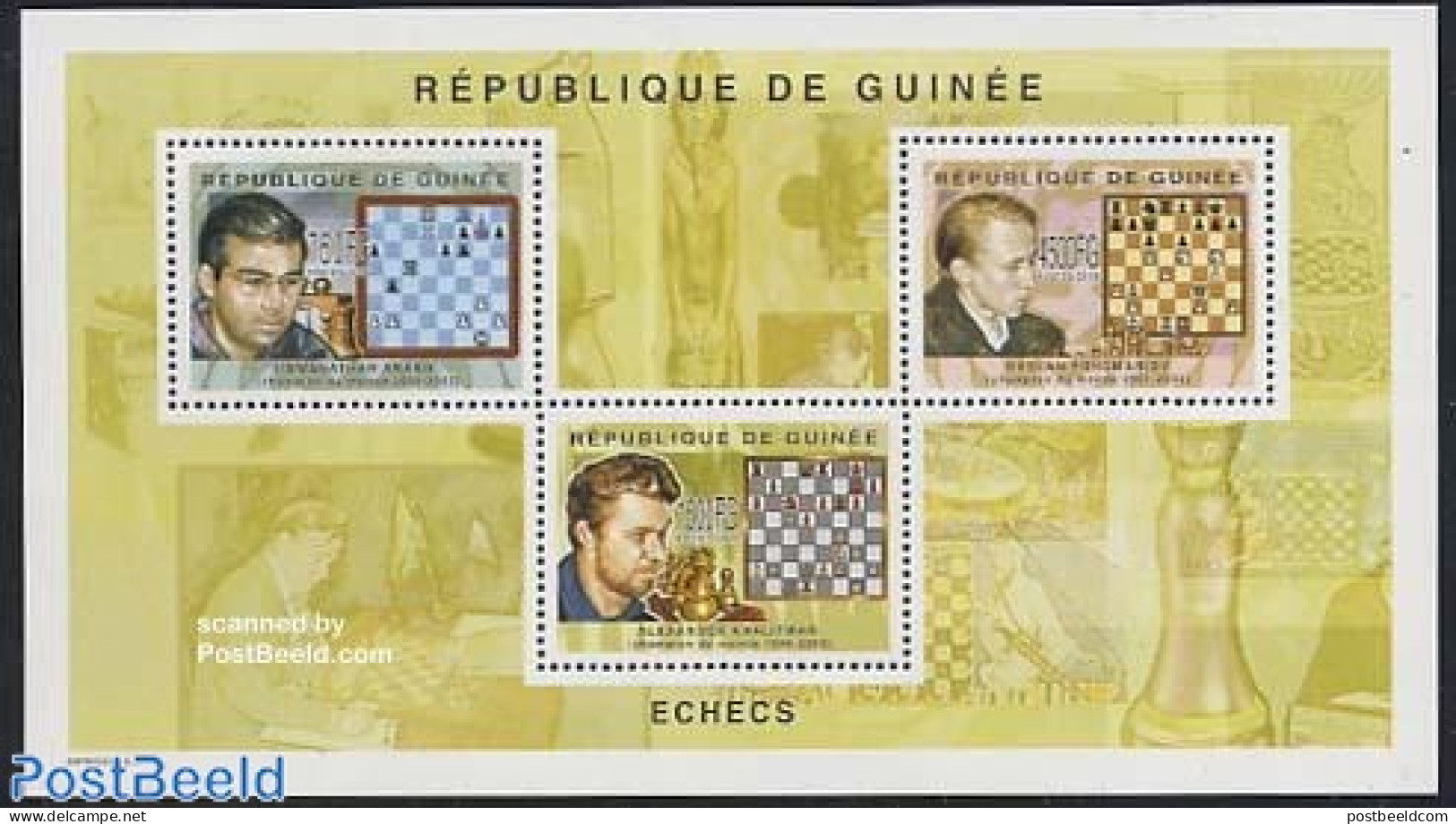 Guinea, Republic 2004 Chess 3v M/s, Mint NH, Sport - Chess - Scacchi