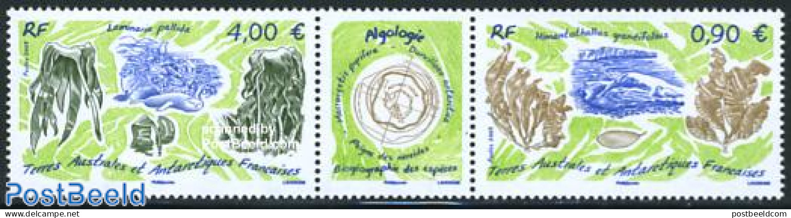 French Antarctic Territory 2009 Algae, Biology 2v+tab [:T:], Mint NH, Nature - Sea Mammals - Unused Stamps