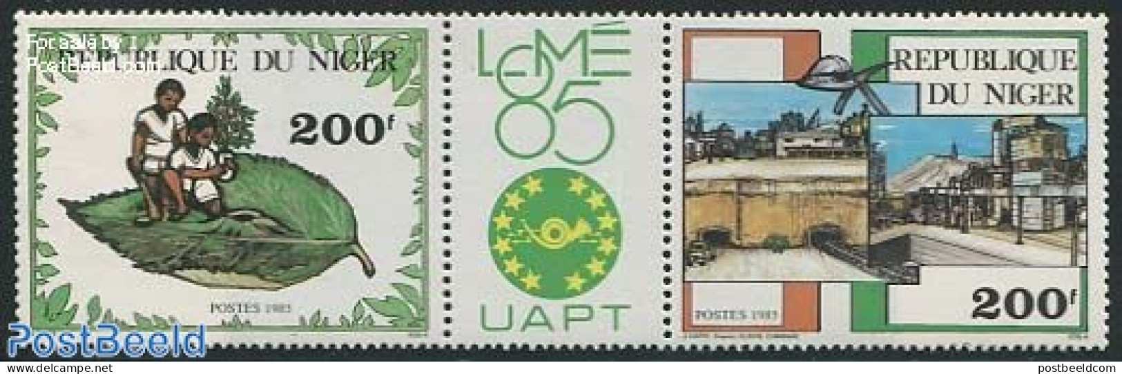 Niger 1985 Philexafrique 2v+tab [:T:], Mint NH, Philately - Niger (1960-...)